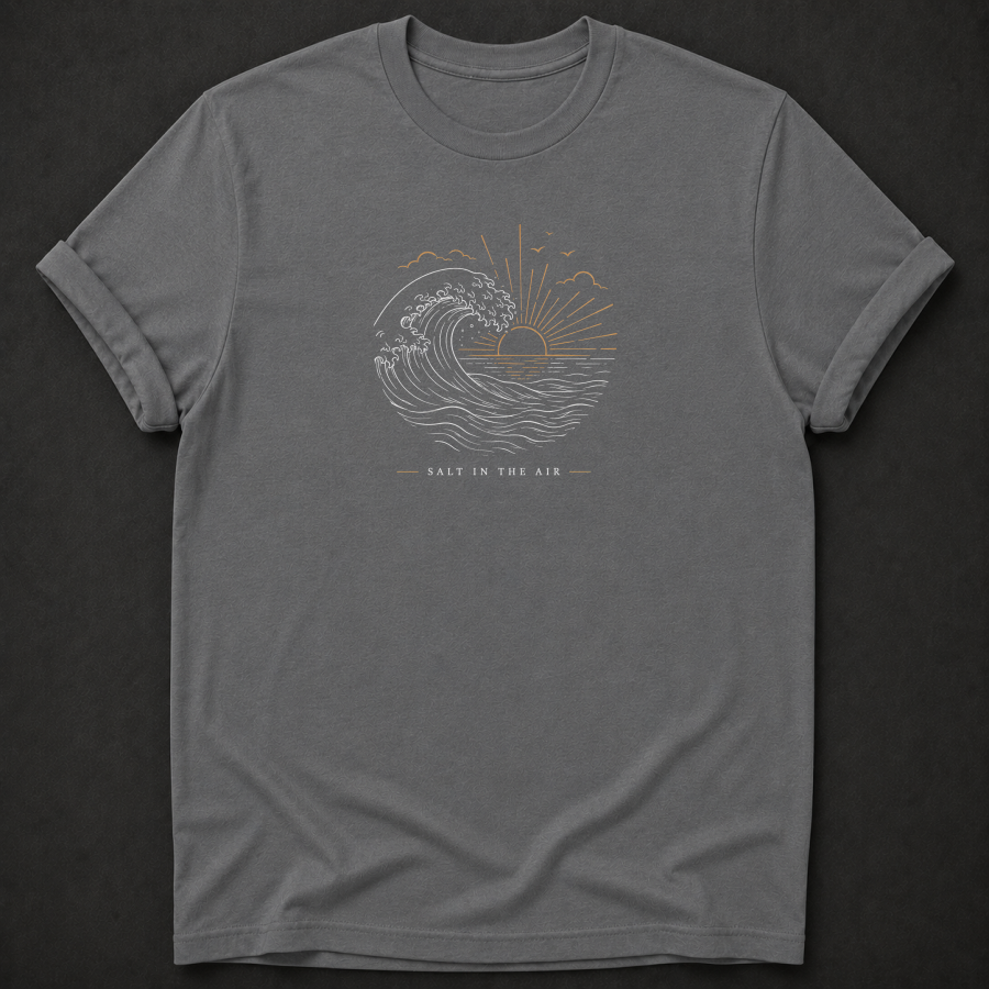 Salt In The Air T-Shirt - Ocean Wave Outdoor Graphic Tee