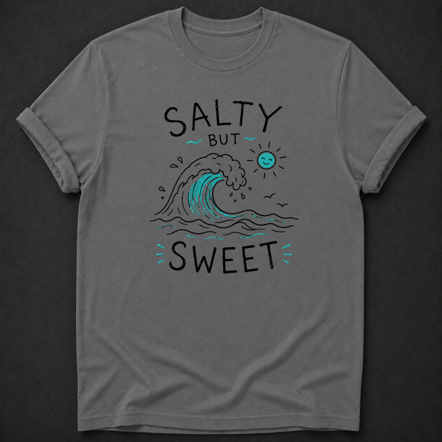 Salty But Sweet T-Shirt - Ocean Wave Beach Graphic Tee