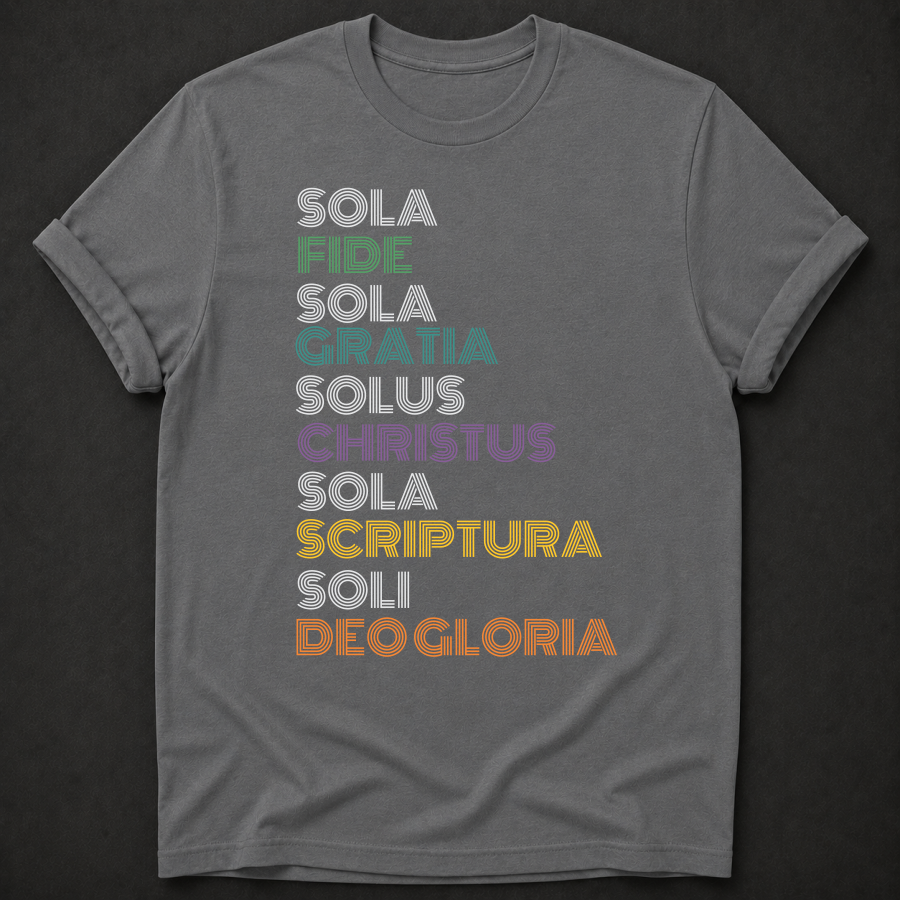 Five Solas Reformation Christian T-Shirt