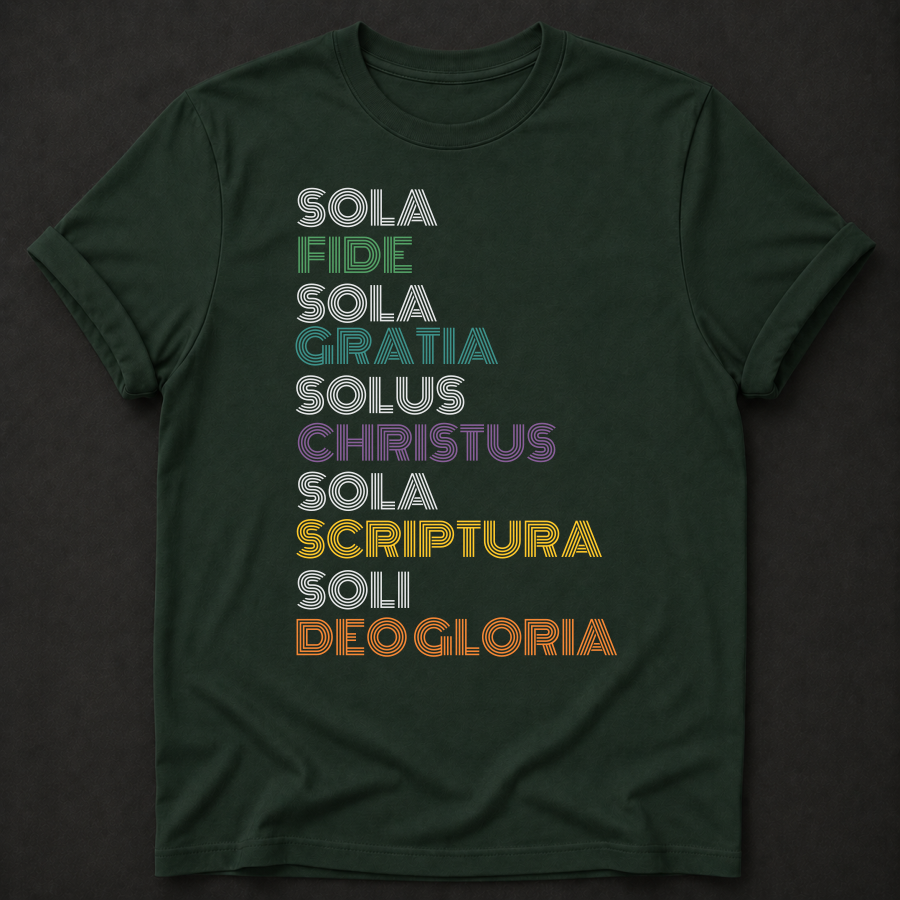Five Solas Reformation Christian T-Shirt