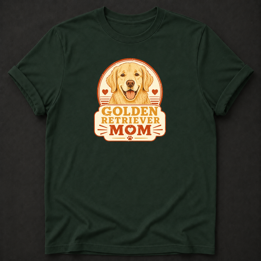 Golden Retriever Mom T-Shirt – Dog Mom Graphic Tee