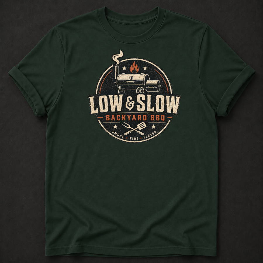 Low & Slow Backyard BBQ Tee
