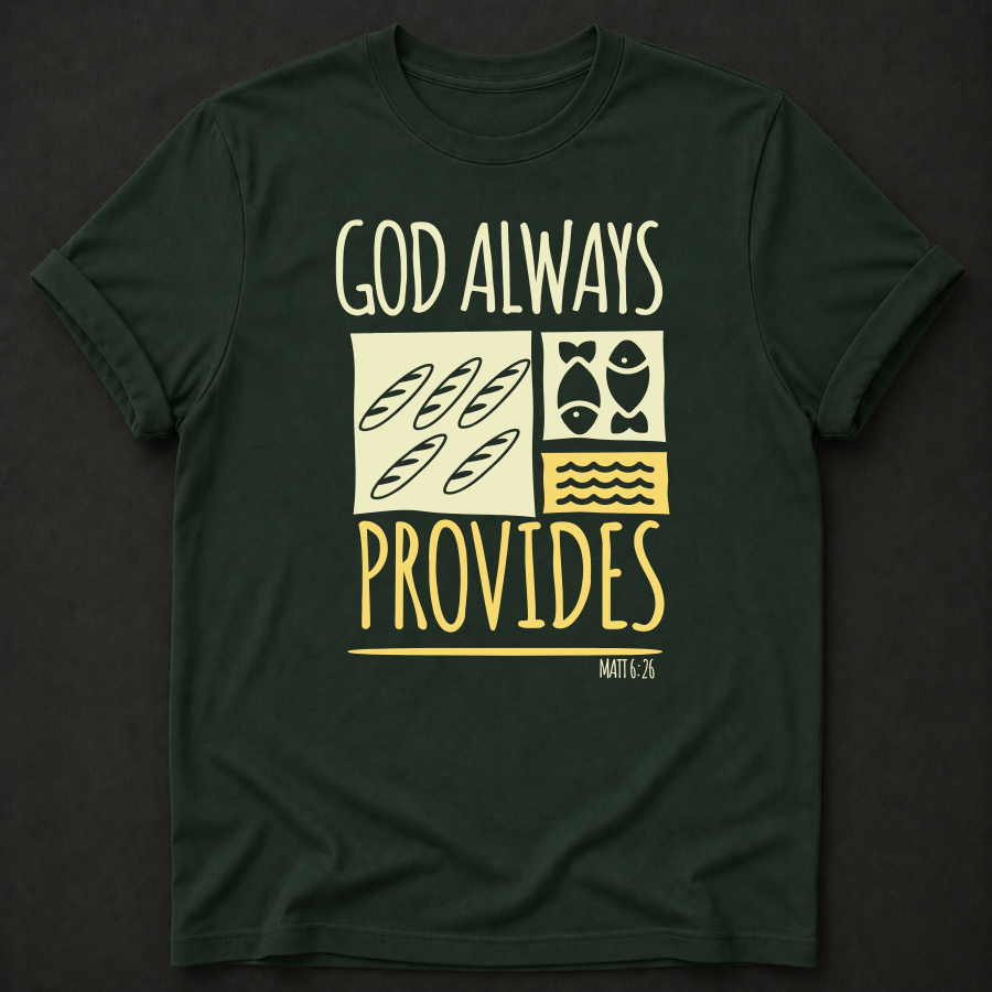 God Always Provides Tee — Matthew 6:26