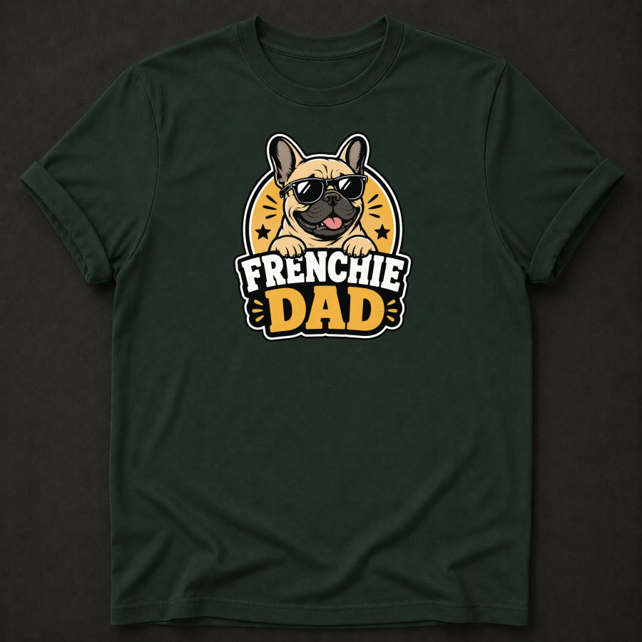 Frenchie Dad T-Shirt – French Bulldog Dad Graphic Tee