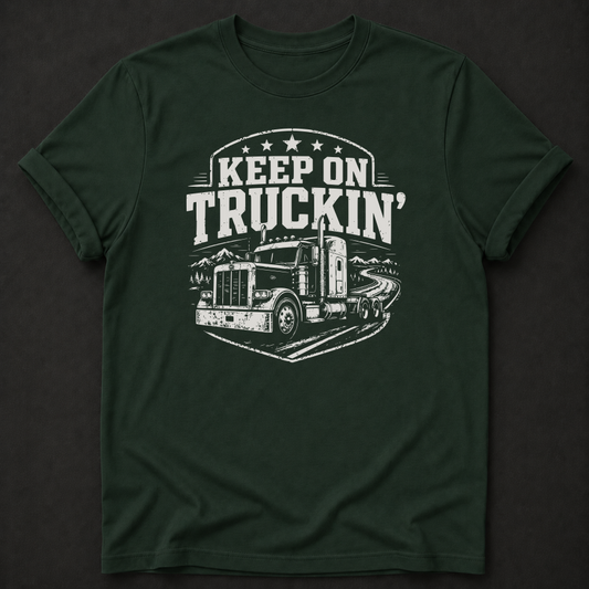 Keep On Truckin Vintage T-Shirt - funny trucker apparel