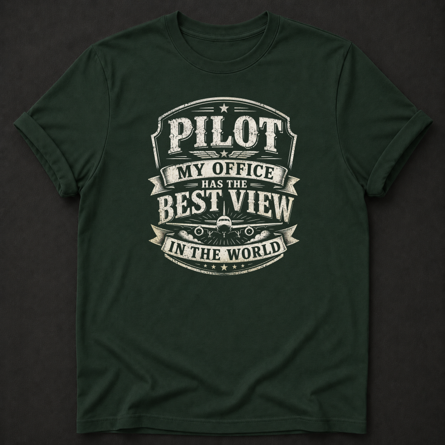 Pilot T-Shirt - My Office Has The Best View In The World aviation