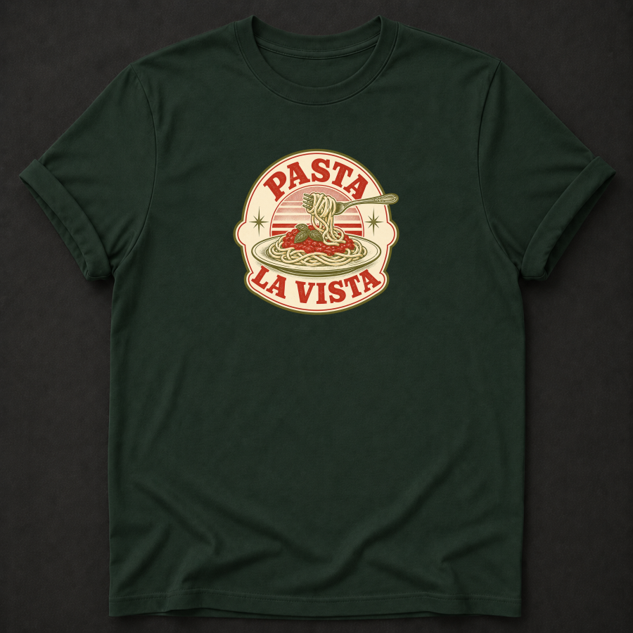 Pasta La Vista T-Shirt – Funny Vintage Spaghetti Foodie Tee