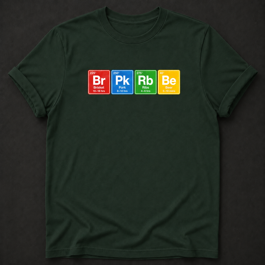 The BBQ Periodic Table Tee