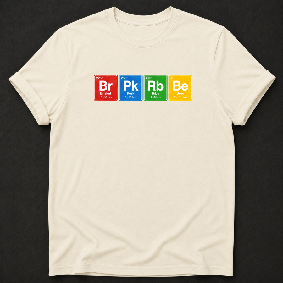 The BBQ Periodic Table Tee