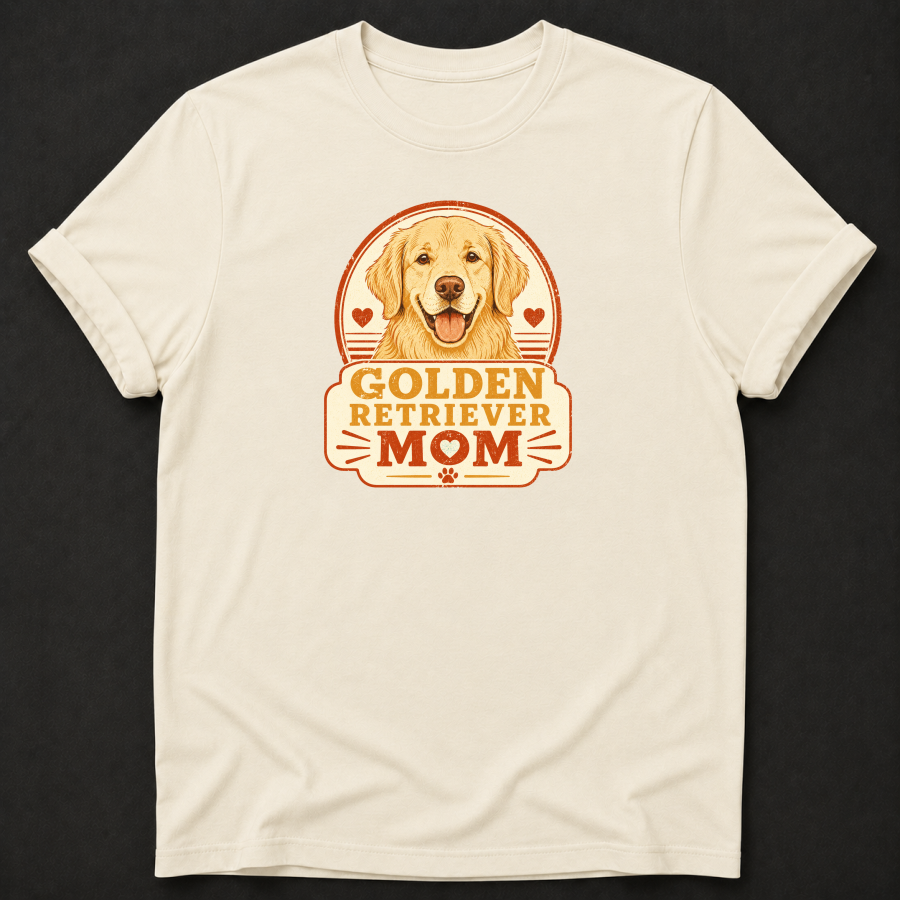 Golden Retriever Mom T-Shirt – Dog Mom Graphic Tee