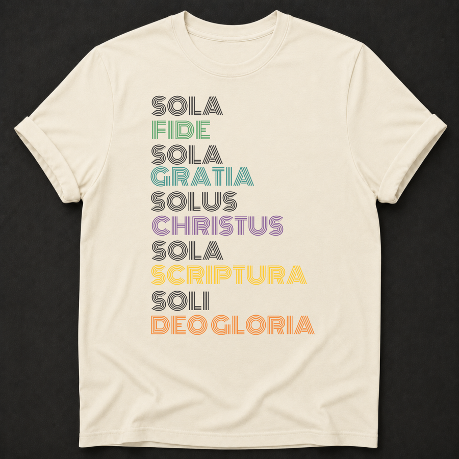 Five Solas Reformation Christian T-Shirt