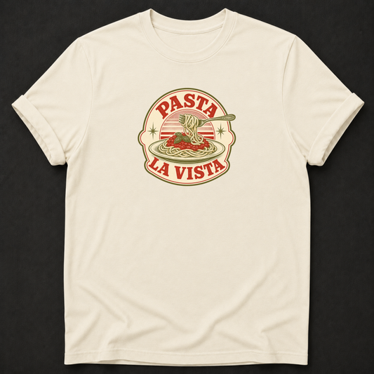 Pasta La Vista T-Shirt – Funny Vintage Spaghetti Foodie Tee