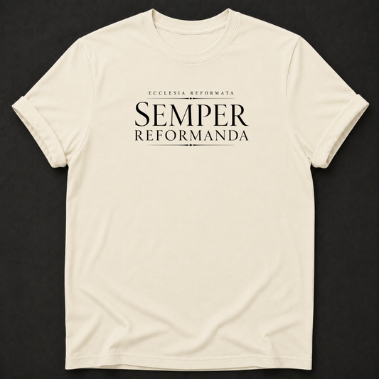 Semper Reformanda Christian T-Shirt - Reformed faith apparel