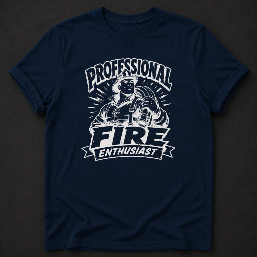 Funny Firefighter T-Shirt | Professional Fire Enthusiast