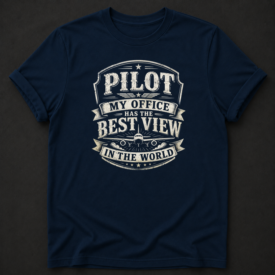 Pilot T-Shirt | My Office Has The Best View In The World