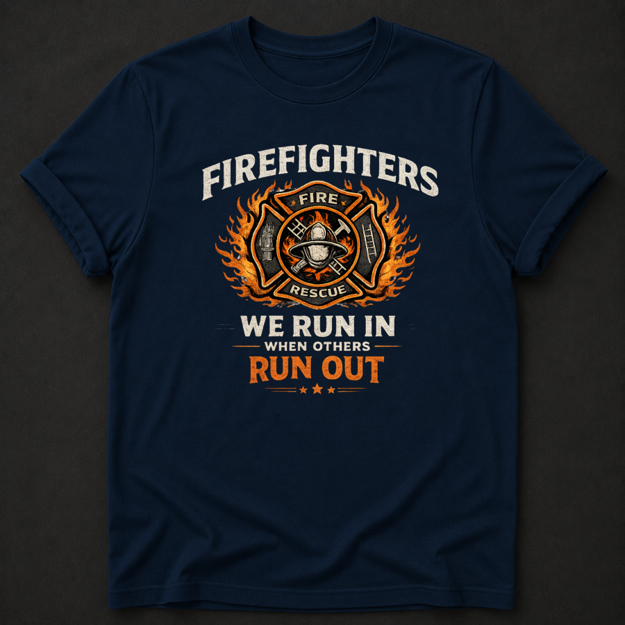 Firefighter T-Shirt | We Run In When Others Run Out