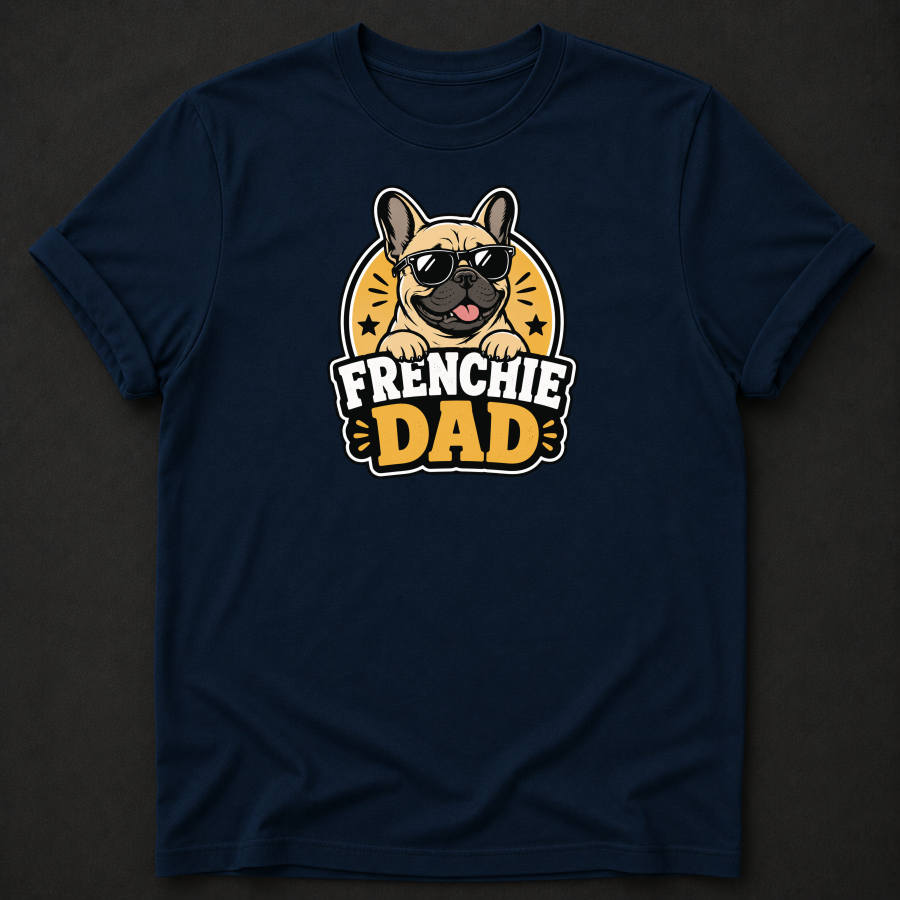 Frenchie Dad T-Shirt – French Bulldog Dad Graphic Tee