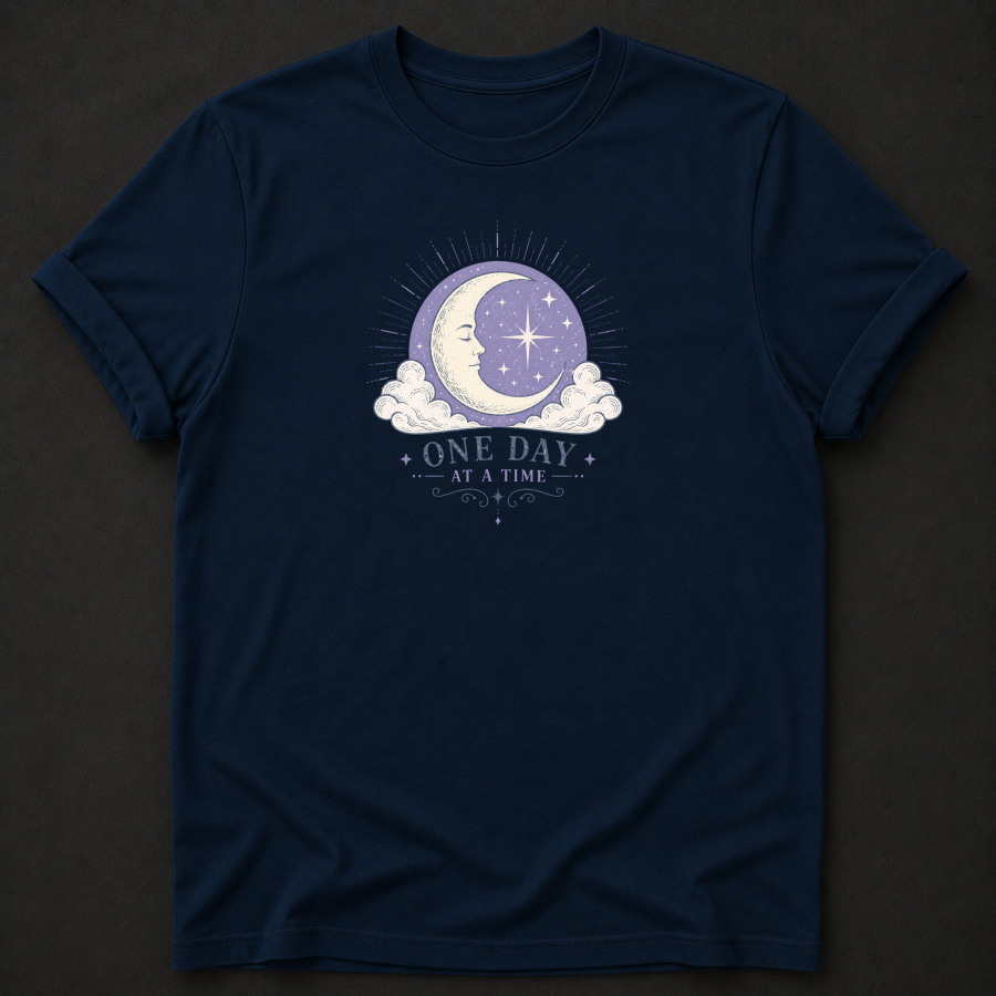 One Day At A Time T-Shirt – Celestial Wellness Graphic Tee