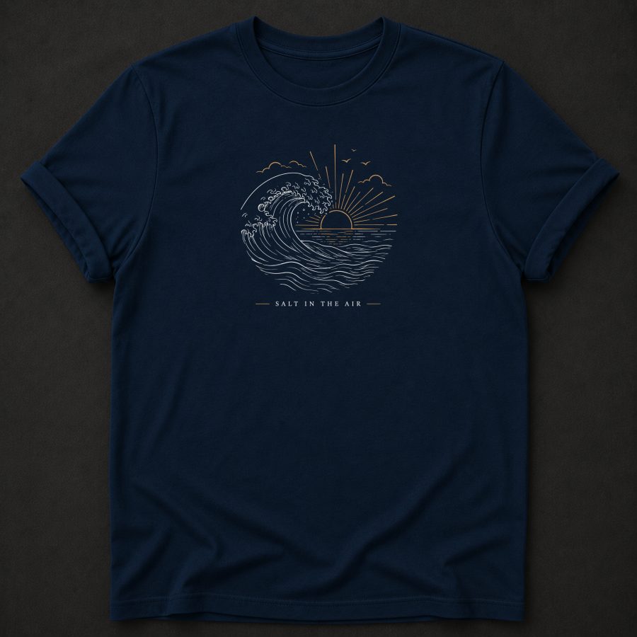 Salt In The Air T-Shirt - Ocean Wave Outdoor Graphic Tee