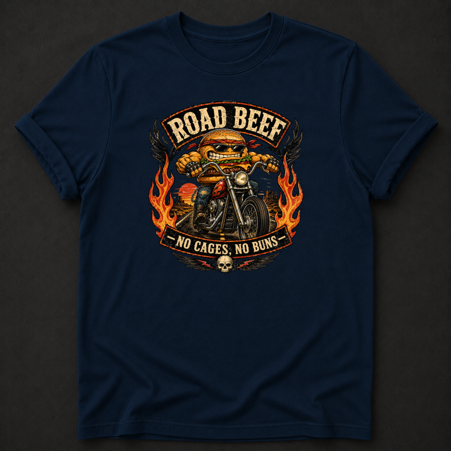 Road Beef: No Cages, No Buns Tee