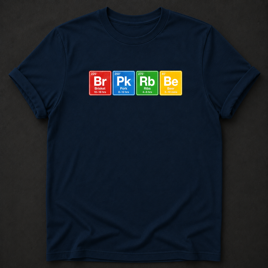 The BBQ Periodic Table Tee