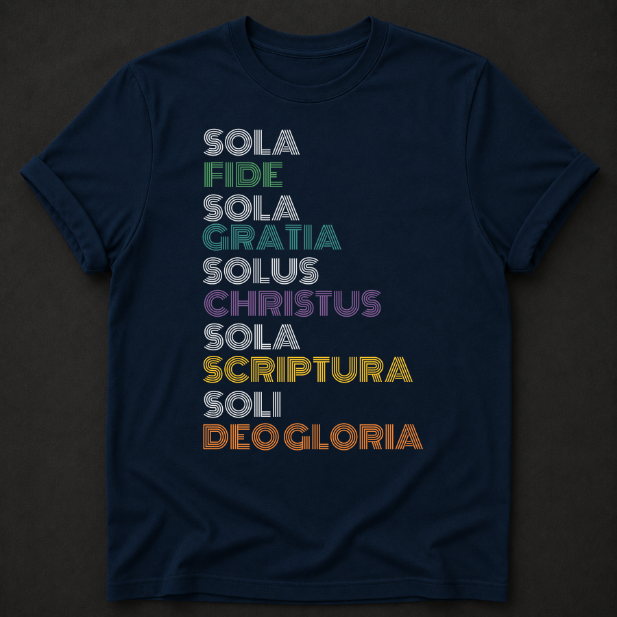 Five Solas Reformation Christian T-Shirt