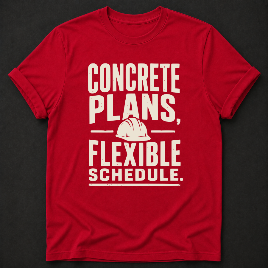 Concrete Plans, Flexible Schedule Tee