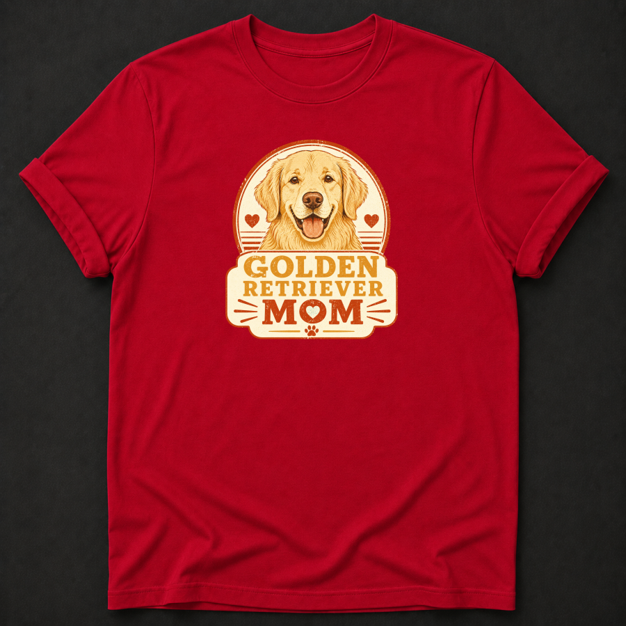 Golden Retriever Mom T-Shirt – Dog Mom Graphic Tee