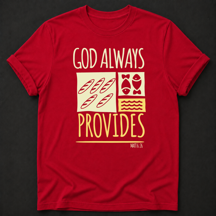 God Always Provides Tee — Matthew 6:26