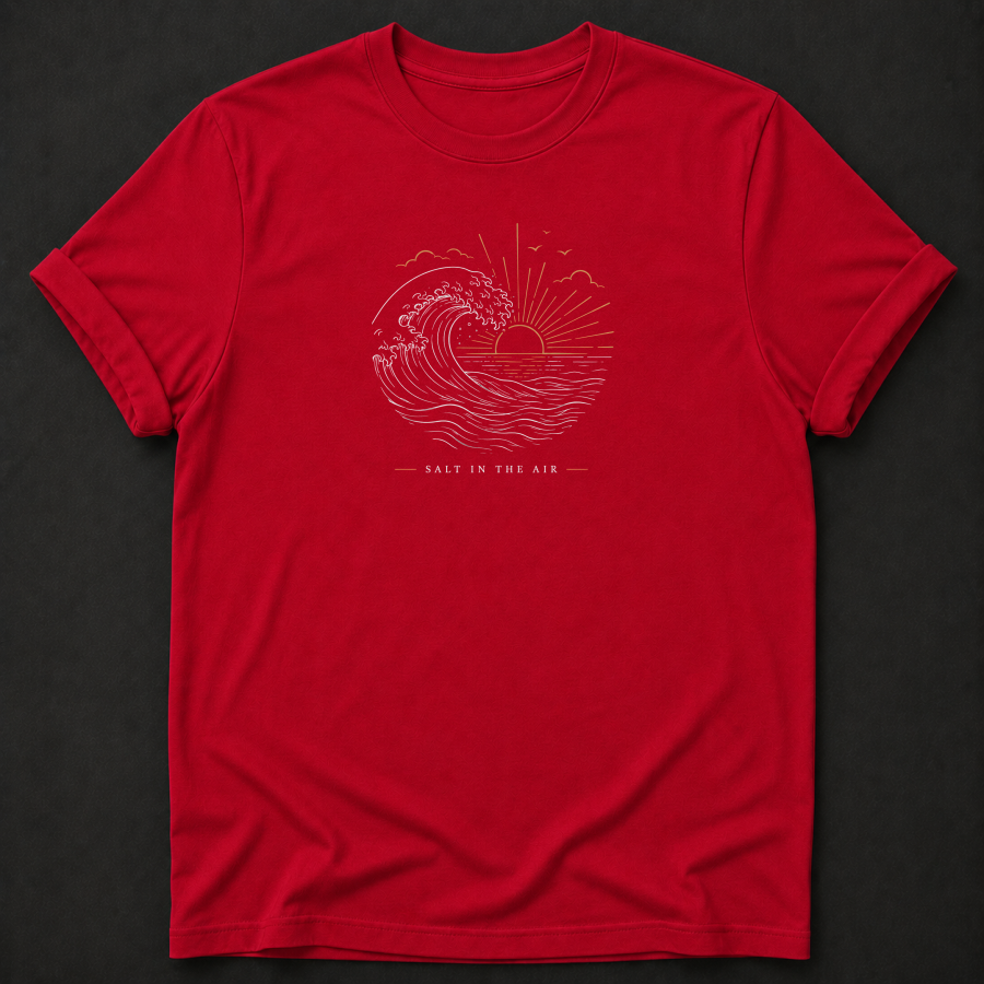Salt In The Air T-Shirt - Ocean Wave Outdoor Graphic Tee