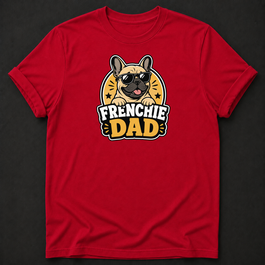 Frenchie Dad T-Shirt – French Bulldog Dad Graphic Tee