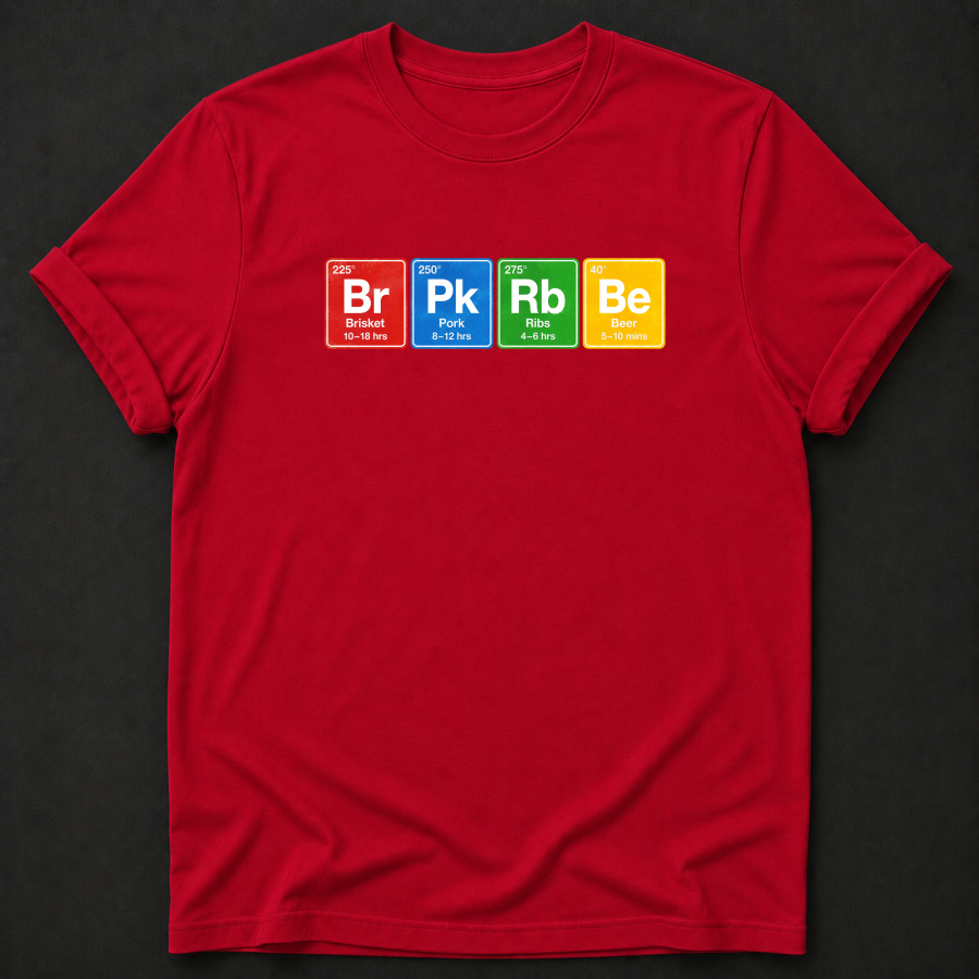 The BBQ Periodic Table Tee