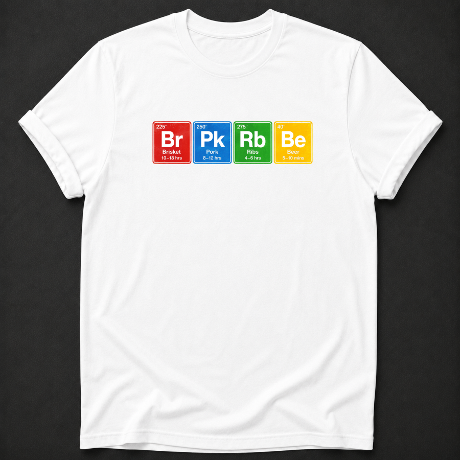 The BBQ Periodic Table Tee