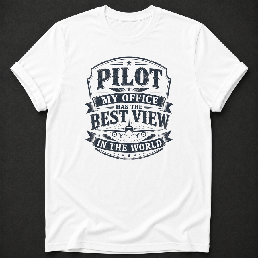 Pilot T-Shirt | My Office Has The Best View In The World