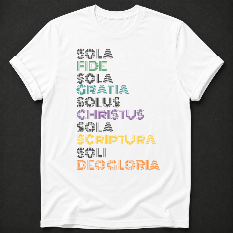Five Solas Reformation Christian T-Shirt