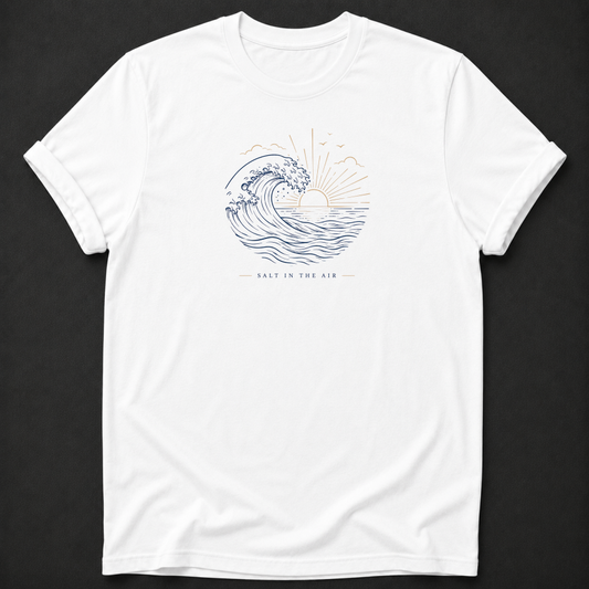 Salt In The Air T-Shirt - Ocean Wave Outdoor Graphic Tee