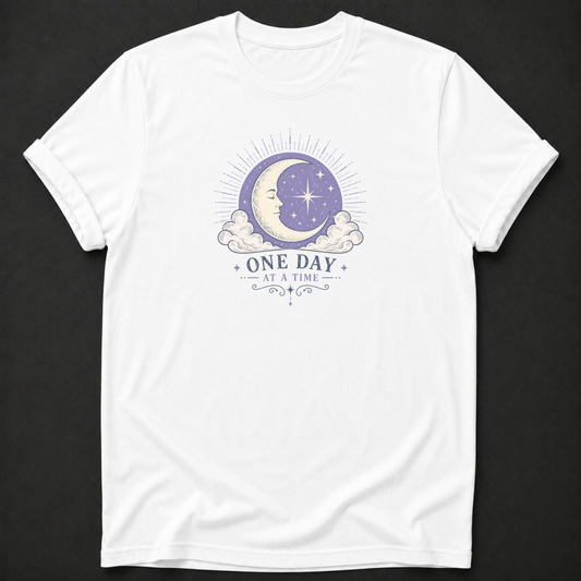 One Day At A Time T-Shirt – Celestial Wellness Graphic Tee