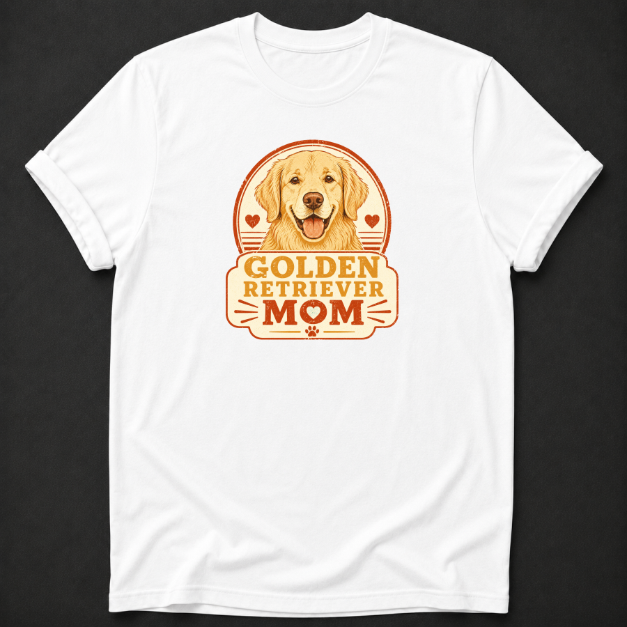 Golden Retriever Mom T-Shirt – Dog Mom Graphic Tee