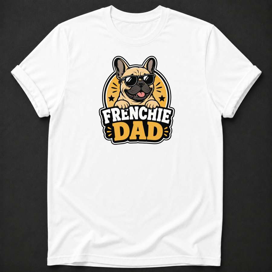 Frenchie Dad T-Shirt – French Bulldog Dad Graphic Tee